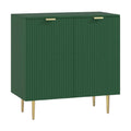 **Buffet moderne vert avec finitions dorées**