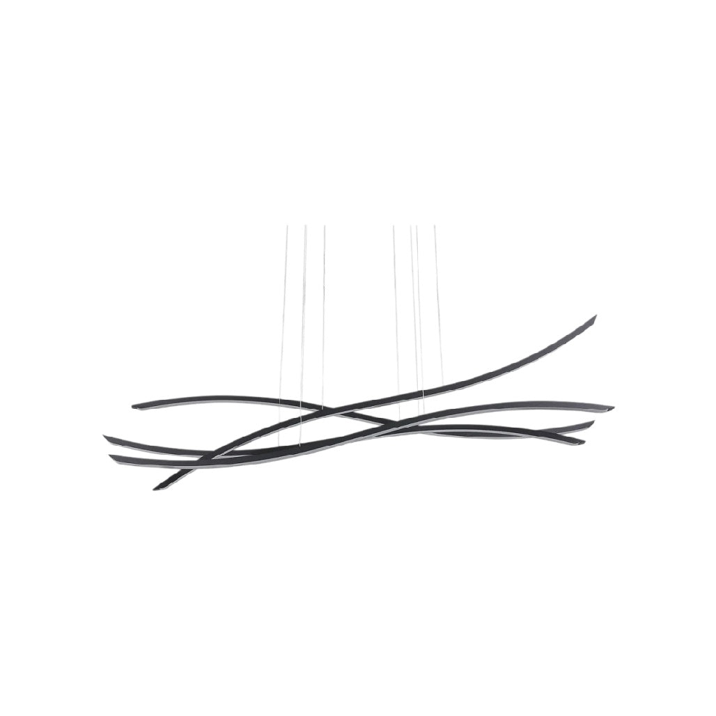 **Suspension moderne en lignes fluides et design minimaliste**